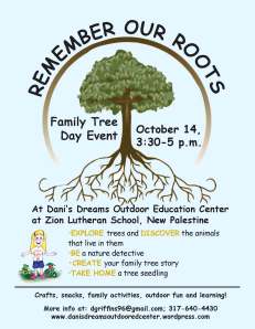 family tree day flyer